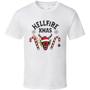 Hellfire Xmas Club Demon Santa Funny Holiday Fan Gift Graphic Christmas Shirt 90